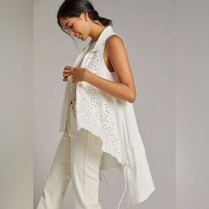 Anthropologie Eyelet Buttondown Blouse